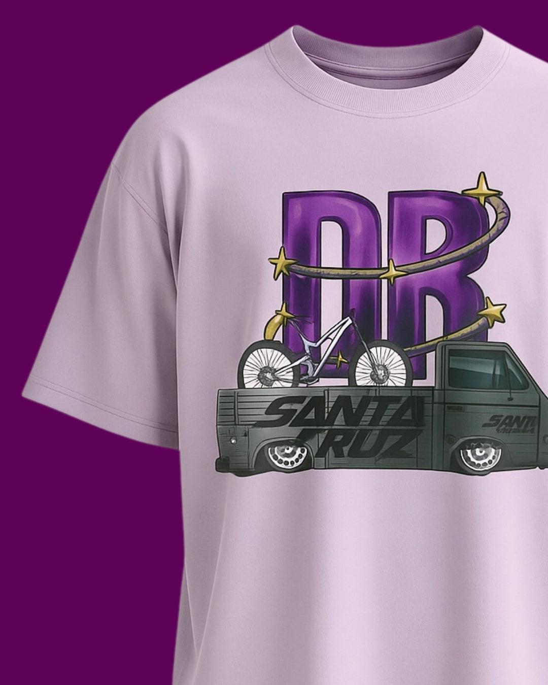 DRROPTOP - SANTA CRUZE LAVENDER T-SHIRT