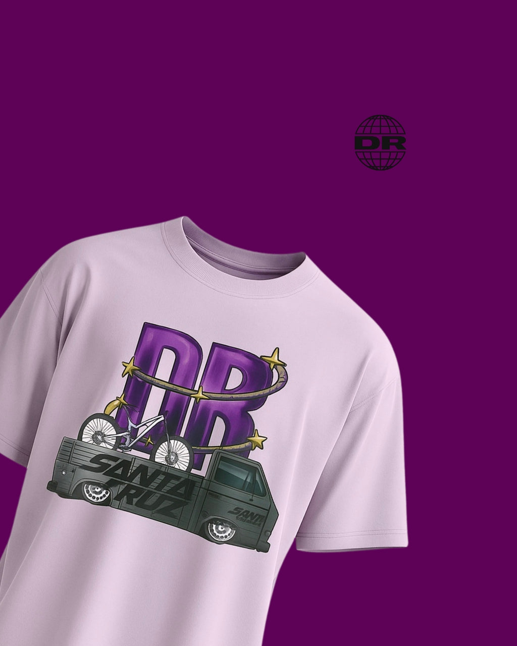 DRROPTOP - SANTA CRUZE LAVENDER T-SHIRT