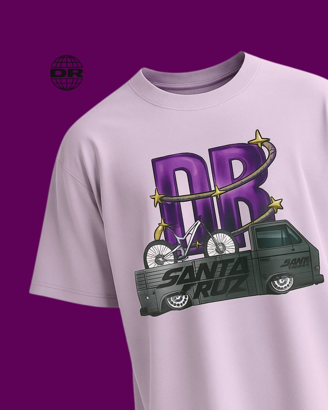 DRROPTOP - SANTA CRUZE LAVENDER T-SHIRT