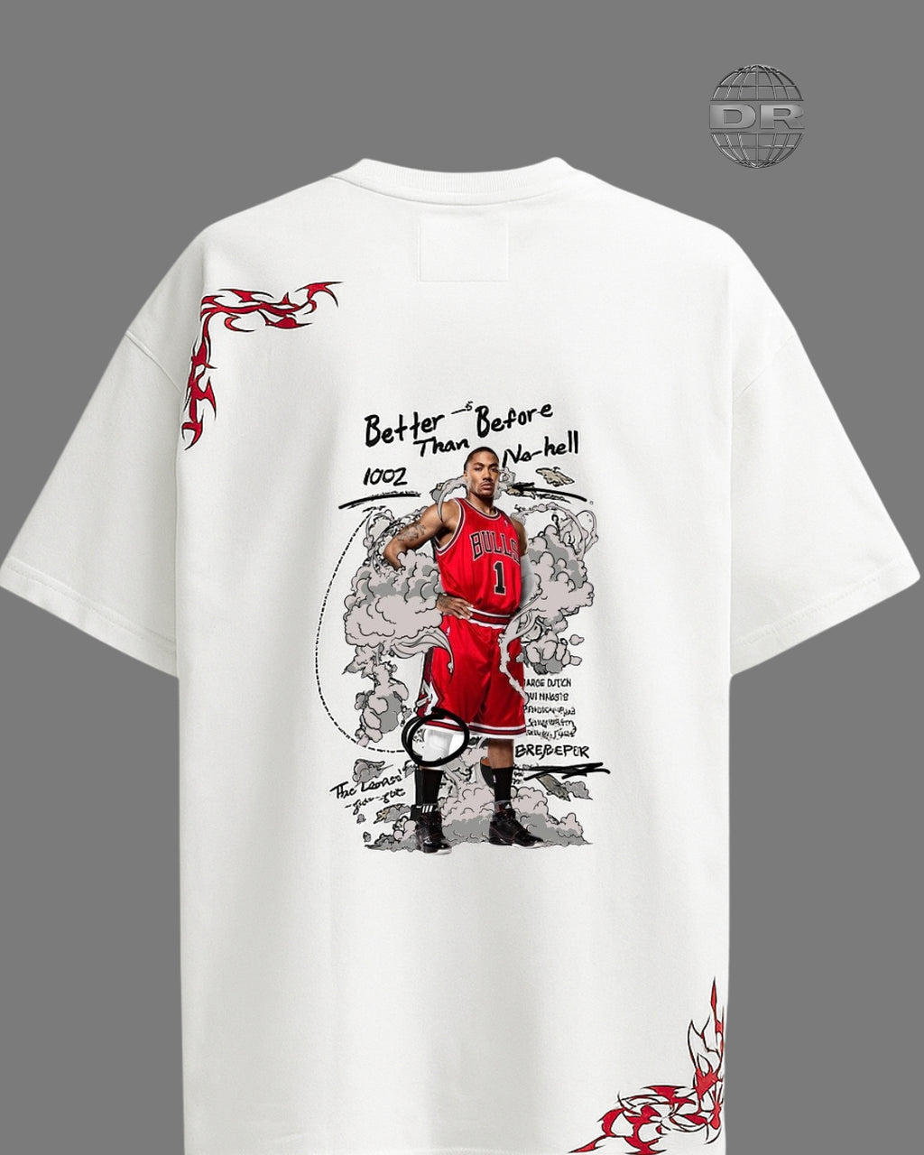 DR - Derrick Rose White T-shirt