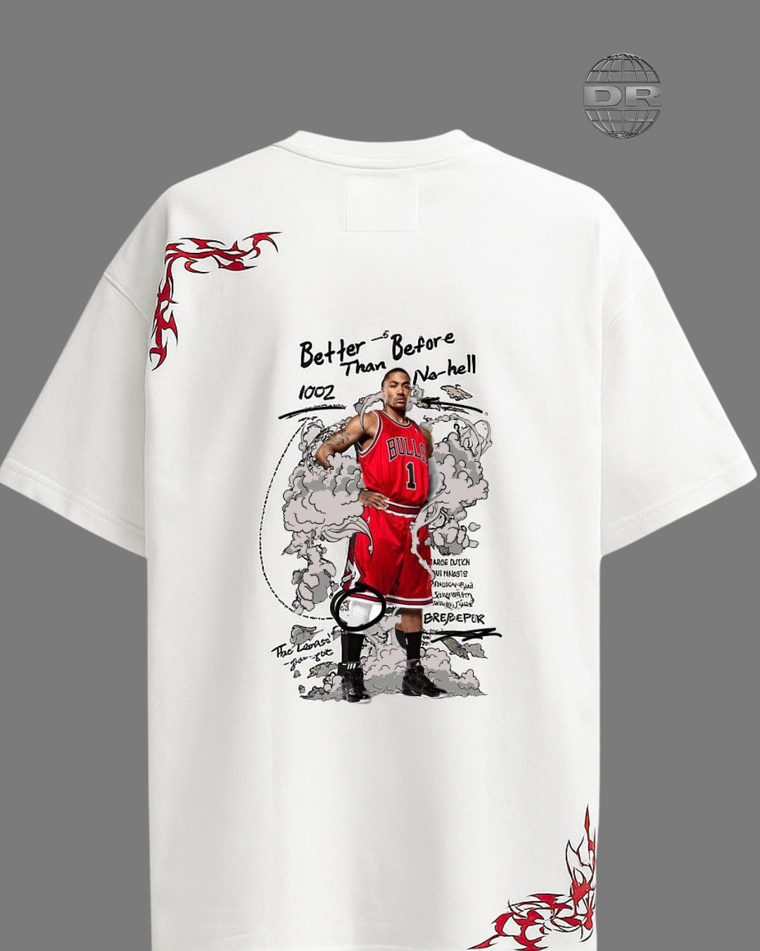 DR - Derrick Rose White T-shirt