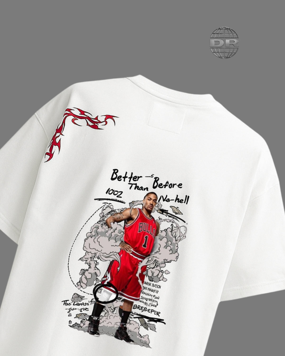 DR - Derrick Rose White T-shirt