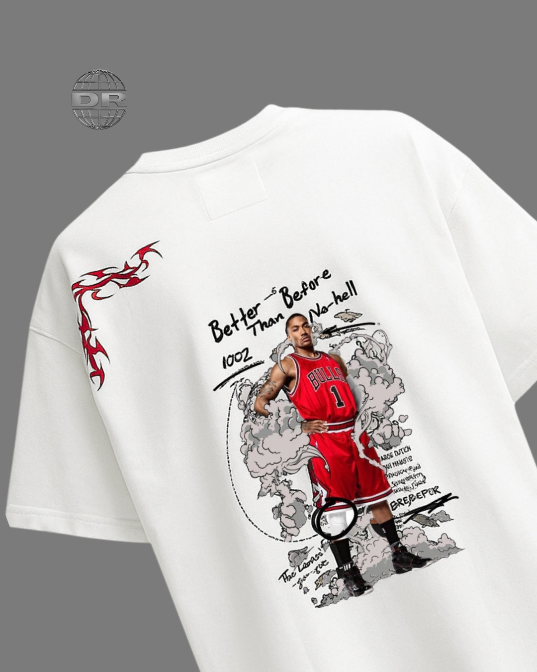 DR - Derrick Rose White T-shirt
