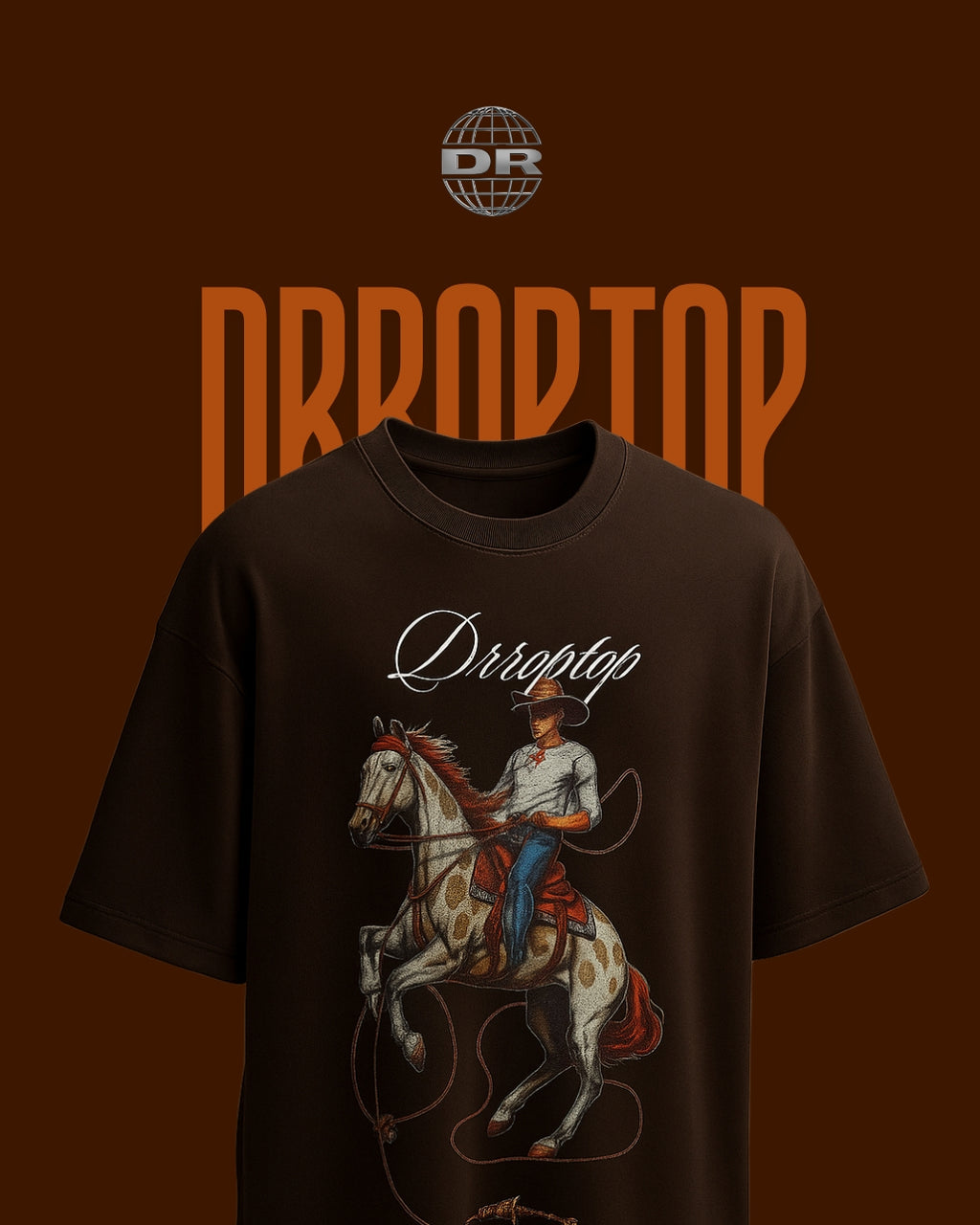DR - DARK BROWN VALLIANT STALLION T-SHIRT