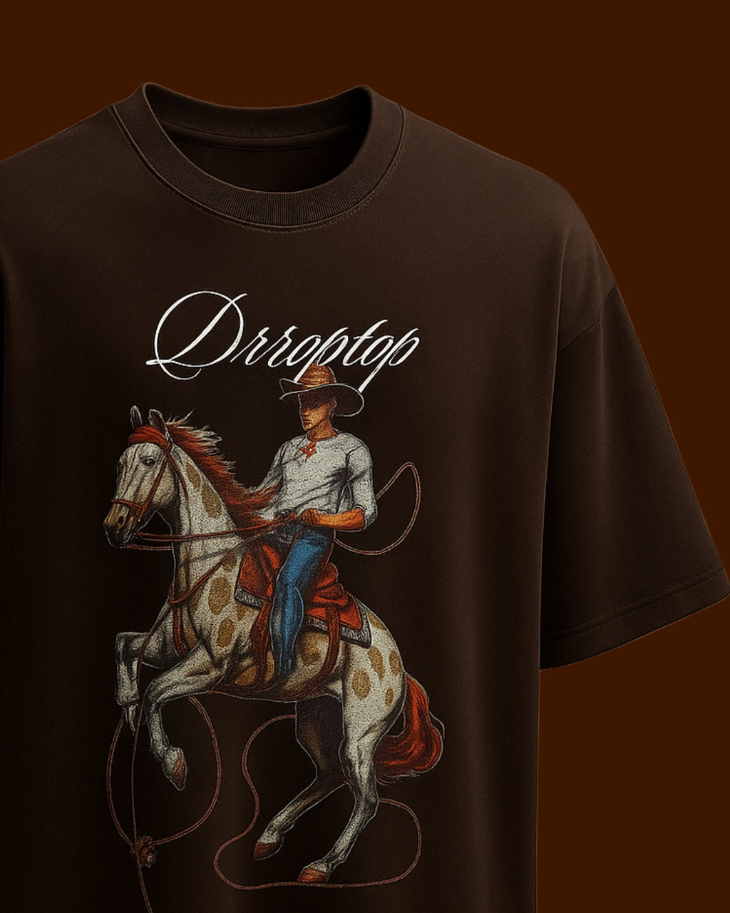 DR - DARK BROWN VALLIANT STALLION T-SHIRT