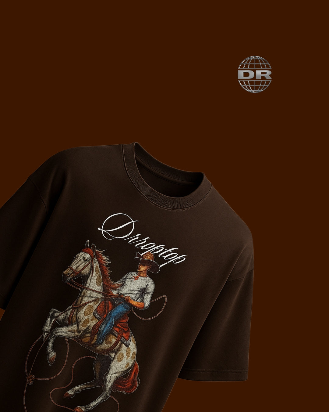 DR - DARK BROWN VALLIANT STALLION T-SHIRT