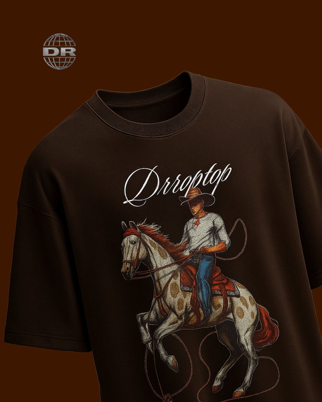 DR - DARK BROWN VALLIANT STALLION T-SHIRT