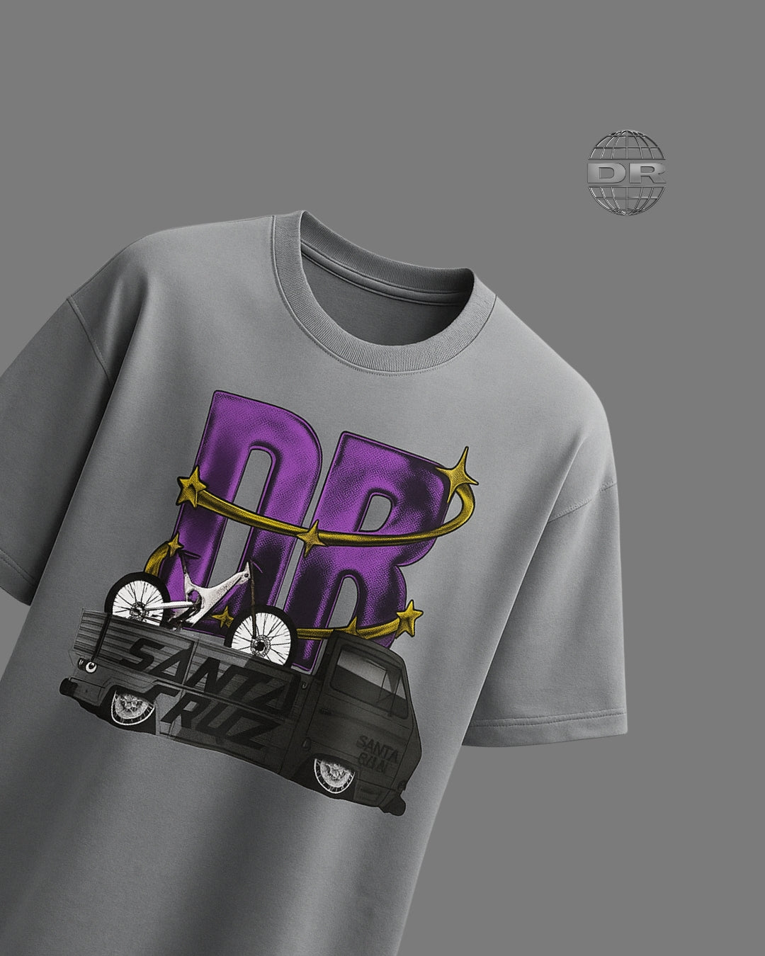 DRROPTOP - SANTA CRUZE GREY T-SHIRT