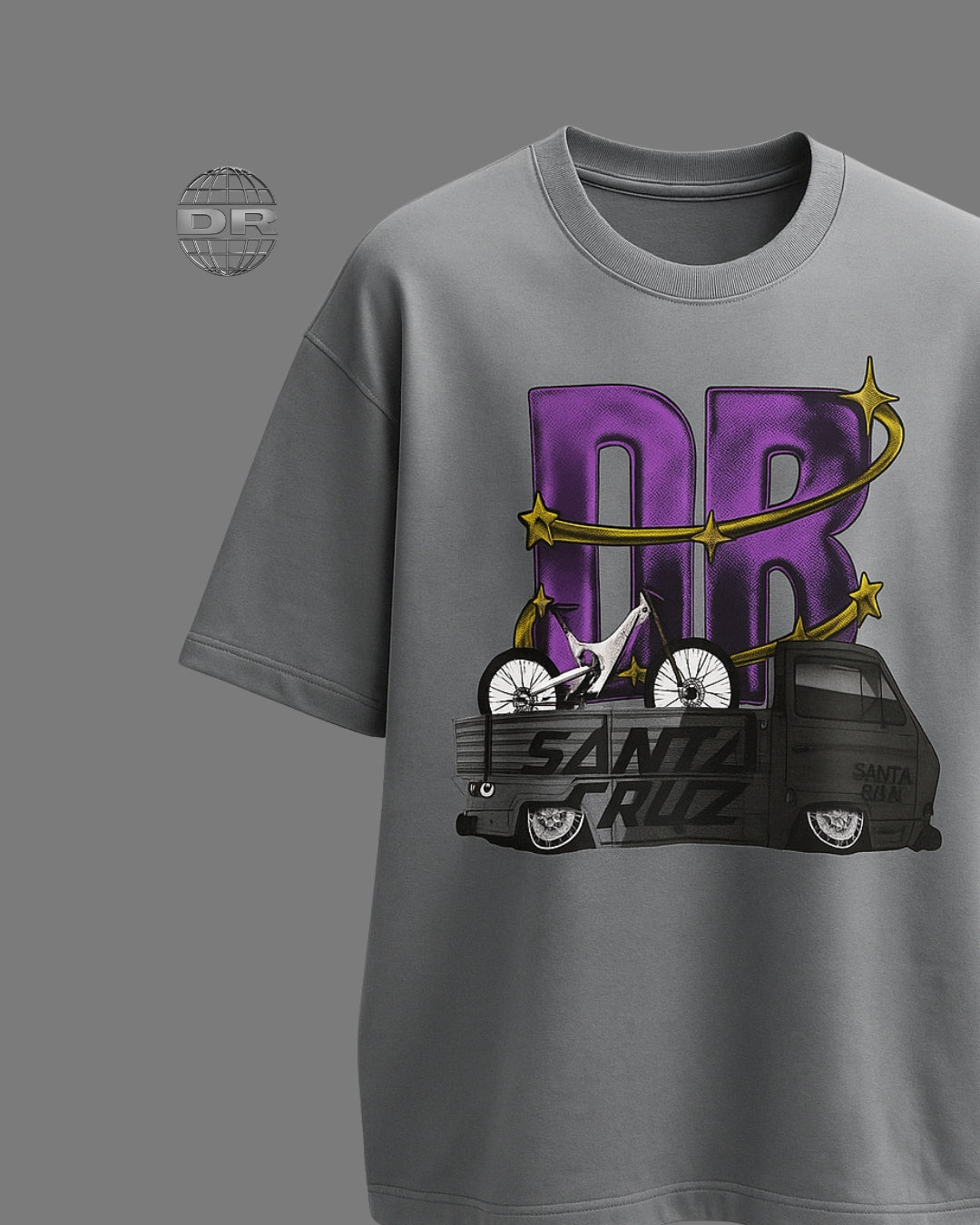 DRROPTOP - SANTA CRUZE GREY T-SHIRT