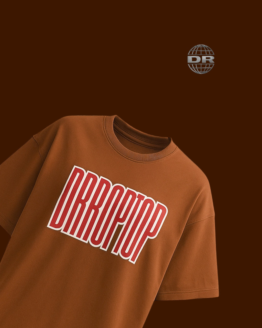 DRROPTOP - BROWN BULL'S EYE T-SHIRT