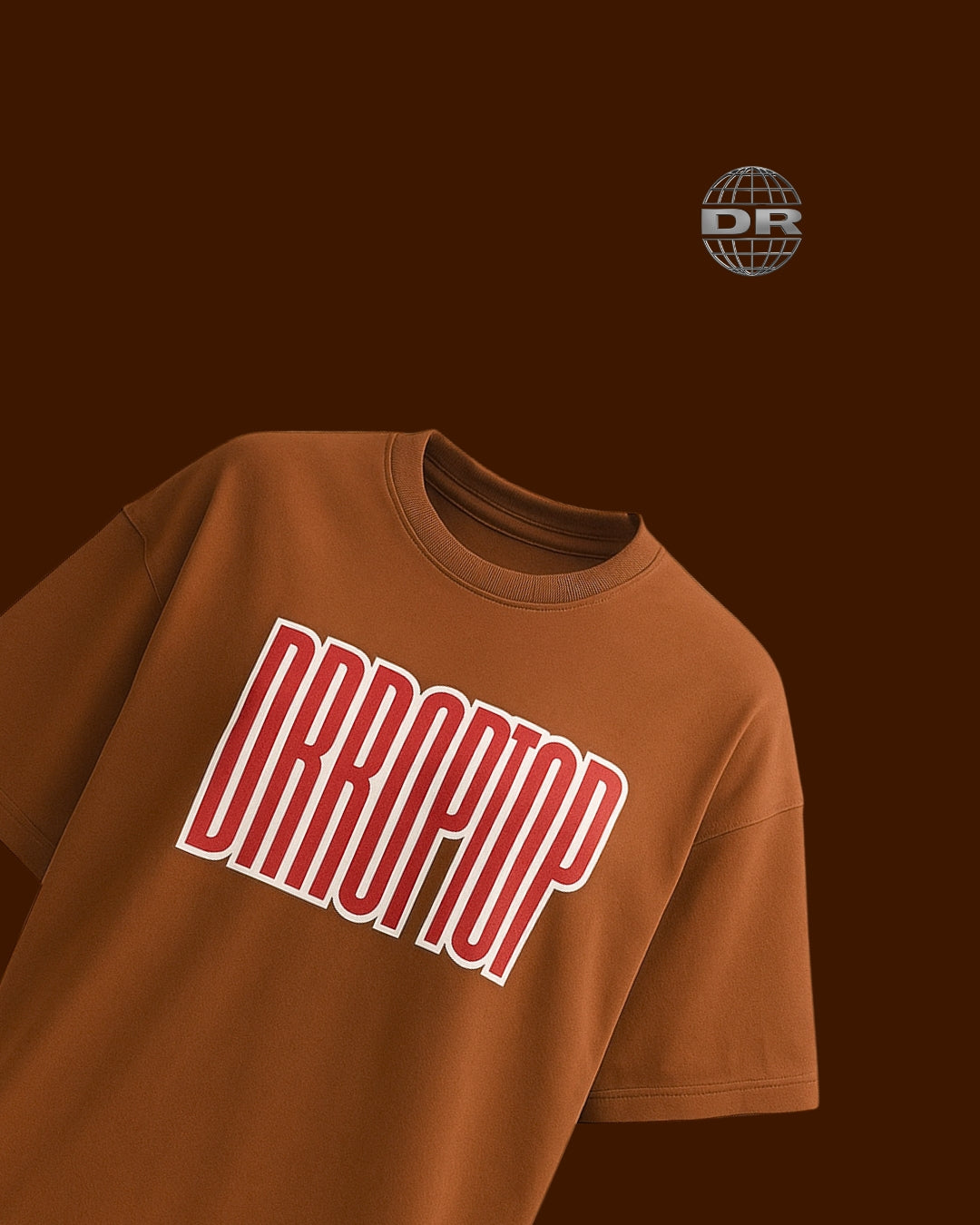 DRROPTOP - BROWN BULL'S EYE T-SHIRT