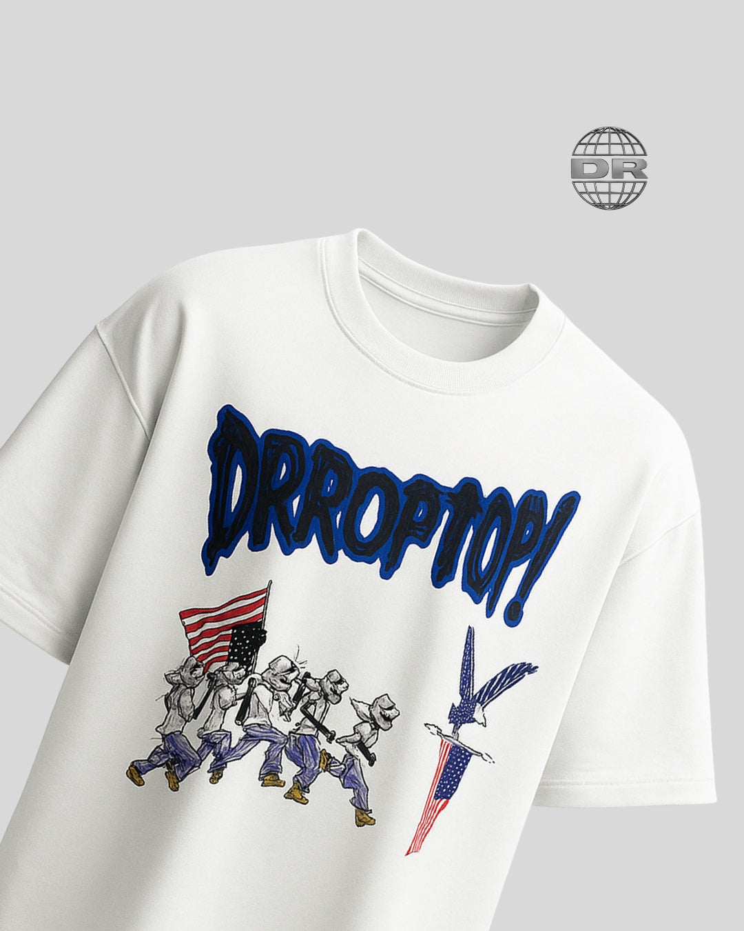 DRROPTOP - UNITED REIGN WHITE T-SHIRT